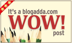 Awarded WOW badge by Blogadda